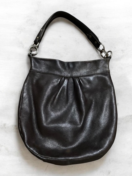 Roots Handbags - Roots Brown Hobo Genuine Leather Bag H14’X W14’ X D2.5’